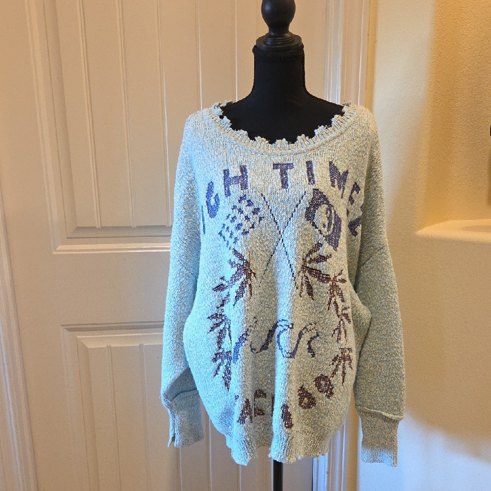 Urban Outfitters Brighton Oversized Crew Neck Sweater, Size M